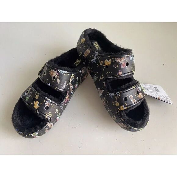 Vera Bradley Crocs Sandals Wizarding World Harry Potter‎ Fur Lined Slides Men 12 main image 10